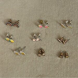 Colourful Kids’ Stud Earring Set